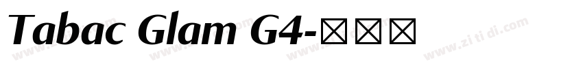 Tabac Glam G4字体转换